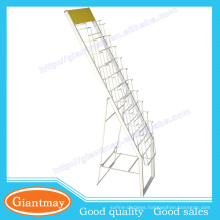 stable metal wire material retail display magzine stand units